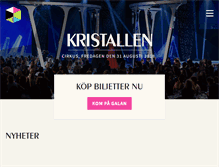 Tablet Screenshot of kristallen.tv